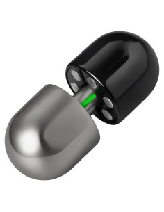 Spinner Antiestrés Hokant en Cápsula de Metal Negro Plateado