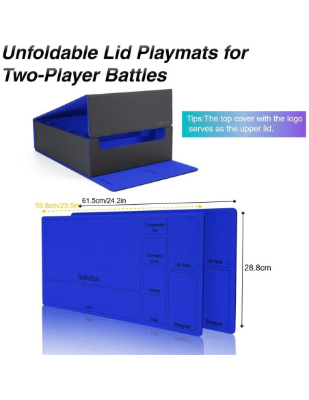 Caja de Almacenamiento de Cartas Venssu 5 Filas 3800+ Cartas