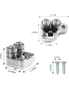 Kit de Rodillos Guía Frontal y Trasero Shinelan 42-28-0015/0025 2