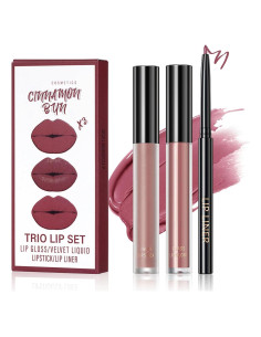 Kit de Maquillaje de Labios 3 en 1 QIUFSSE - Hidratante y Larga Duración