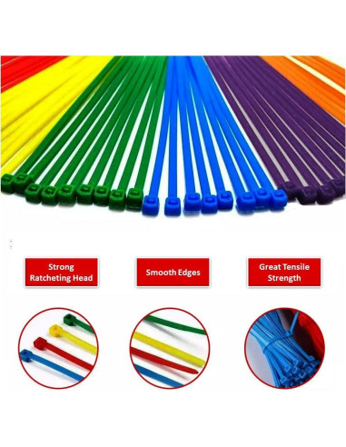 Corbatas de Cierre Kable Kontrol 10 cm 100 Pcs 8.16 Kg Gris