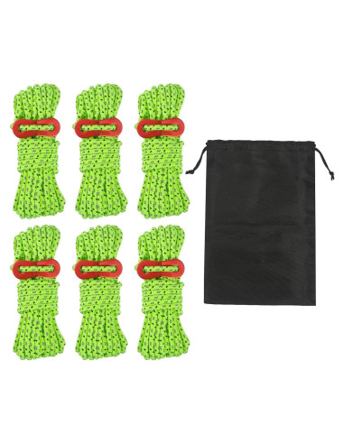 Cuerdas de Tienda Reflectantes Smithok 5m 6 Paquete 4mm