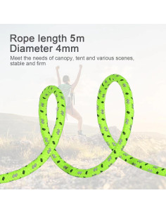 Cuerdas de Tienda Reflectantes Smithok 5m 6 Paquete 4mm 2