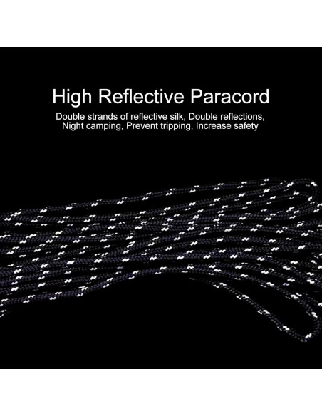 Cuerdas de Tienda Reflectantes Smithok 5m 6 Paquete 4mm