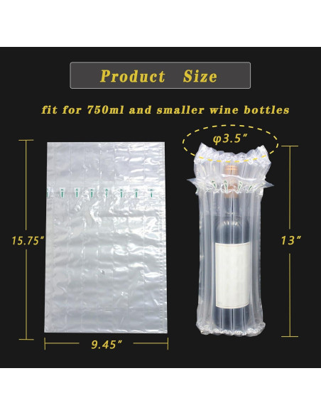 10 Fundas Protectoras para Botellas de Vino STAYWILD