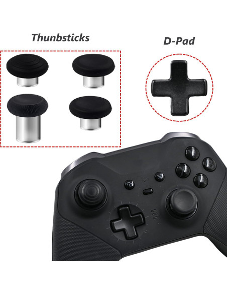 Kit 9 en 1 Accesorios para Controlador Xbox Elite Series 2