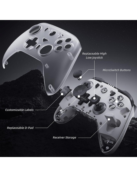 Controlador Pro Mytrix para PC y Móvil, Inalámbrico 2.4G