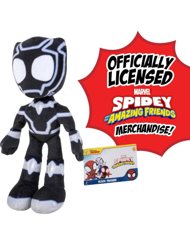 Peluche Pantera Negra Marvel 20cm - Spidey y Sus Amigos