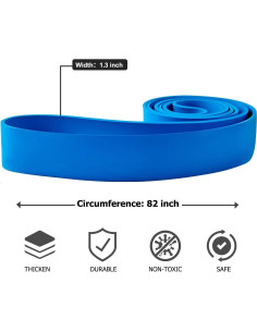 Bandas de Resistencia WSAKOUE para Pull Up 0.76 cm Azul 2