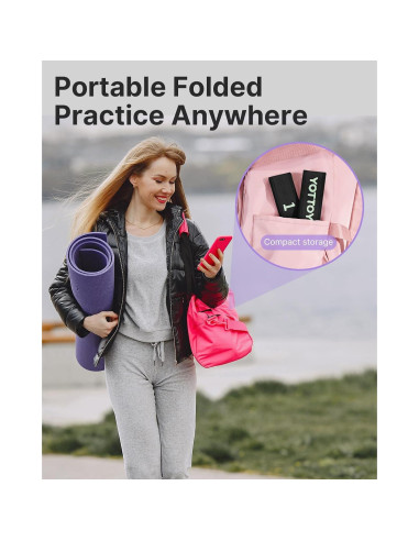 Correa de Yoga YOTTOY con 10 Bucles y Bandas de Resistencia