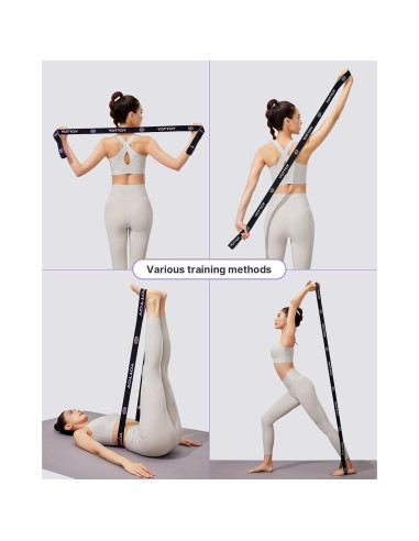 Correa de Yoga YOTTOY con 10 Bucles y Bandas de Resistencia