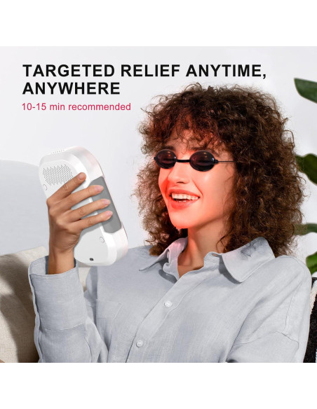 Terapia de Luz Roja Portátil BO-60, 3 Longitudes de Onda, 12 LEDs