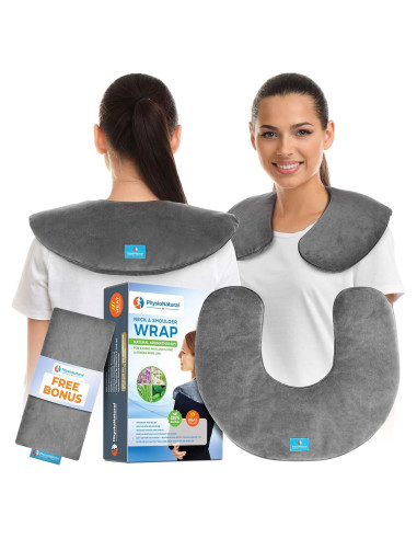 Funda Calentable para Cuello y Hombros PhysioNatural 28x18cm