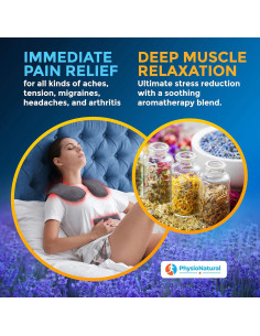 Funda Calentable para Cuello y Hombros PhysioNatural 28x18cm 2