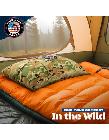 Almohada de Viaje ThinLyneRanch Camo DP Espuma Viscoelástica