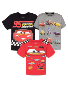 Camisetas Disney Pixar Cars para Niños - 5T Multicolor