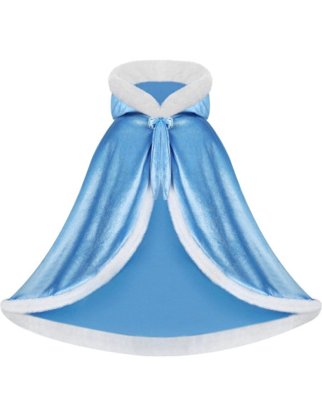 Capa con capucha para disfraz de princesa Visofayo 4-5T