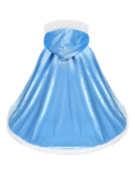 Capa con capucha para disfraz de princesa Visofayo 4-5T
