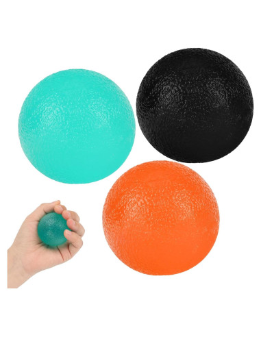3 Pelotas Antiestrés DATANSUN para Alivio de Mano y Fuerza