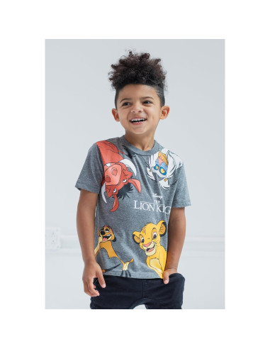 Paquete 3 Camisetas Manga Corta Disney Niños - Simba, Stitch, Cars