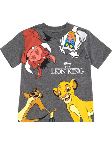 Paquete 3 Camisetas Manga Corta Disney Niños - Simba, Stitch, Cars