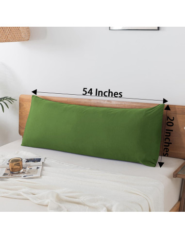 Cojín Corporal BedTreat Verde 50,8x137,2 cm Lavable