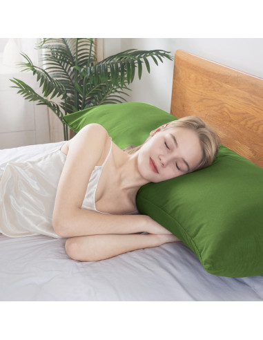 Cojín Corporal BedTreat Verde 50,8x137,2 cm Lavable