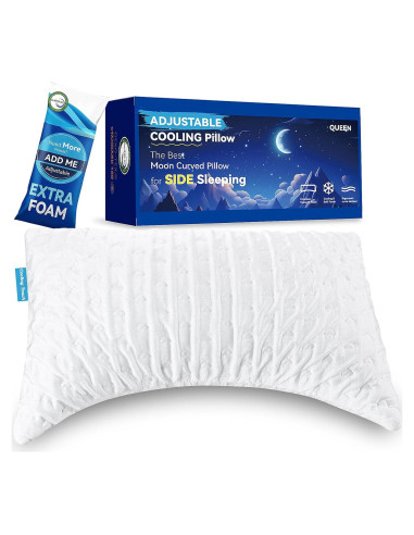 Almohada Ergonómica Ajustable Btasleeep Queen Espuma Viscoelástica