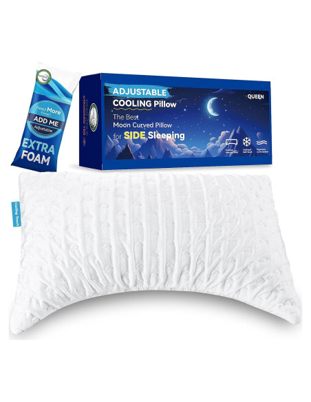 Almohada Ergonómica Ajustable Btasleeep Queen Espuma Viscoelástica