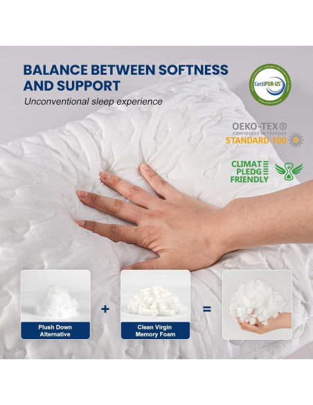 Almohada Ergonómica Ajustable Btasleeep Queen Espuma Viscoelástica