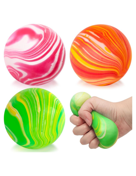 Pelota Antiestrés Estirable LOVESTOWN, 6.35 cm, 3 Colores