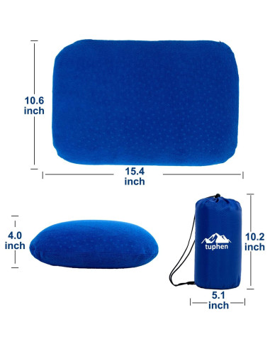 Almohada de Camping Tuphen Espuma Viscoelástica 39x27 cm