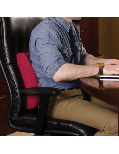 Almohada Lumbar DMI Ergonomica 35,56x33,02cm Burdeos 2