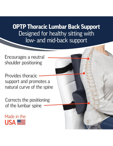 Soporte Lumbar Torácico OPTP 240 - Cojín Espalda Ergonomico