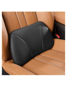 Cojín Lumbar POKSRI Cuero de Vaca 39x22 cm Espuma Memoria