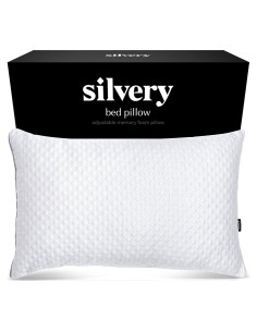 Almohada de Espuma de Memoria Plateada Hipoalergénica 73x48cm