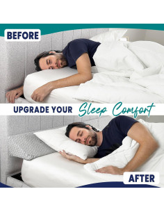 Cojín en Cuña EPHEDORA King Espuma Viscoelástica Gris 2