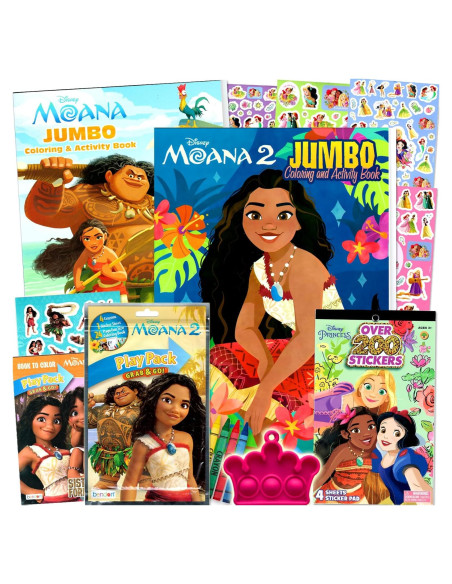 Conjunto de Libros para Colorear Disney Moana - 2 Libros y Más