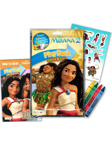 Conjunto de Libros para Colorear Disney Moana - 2 Libros y Más