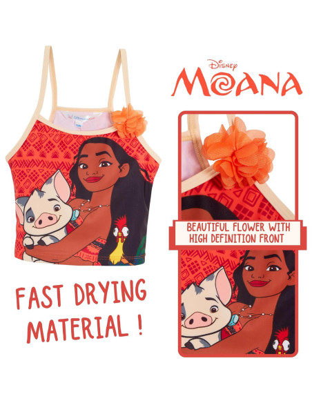 Tankini Moana Disney Niñas 2 Piezas Deluxe 9-10 Años