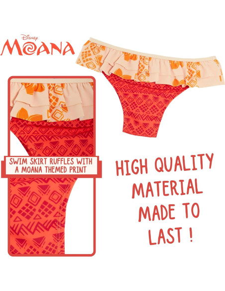 Tankini Moana Disney Niñas 2 Piezas Deluxe 9-10 Años