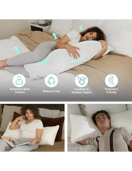 Almohada de Cuerpo Pharmedoc Espuma con Memoria 2,04 kg