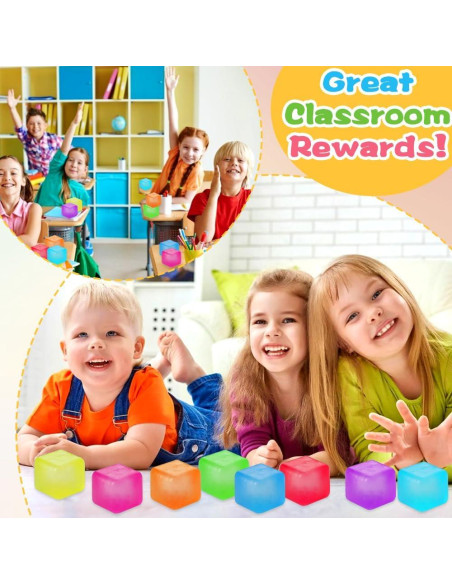 8 Cubos de Estrés DIYDEC 3.5cm Alivio de Ansiedad Colores Vivos