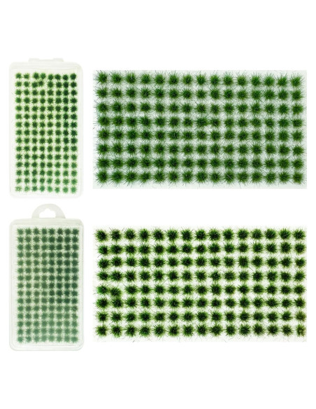 Kit de Hierba Estática Woohome 208 Piezas Verde