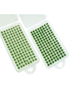 Kit de Hierba Estática Woohome 208 Piezas Verde 2