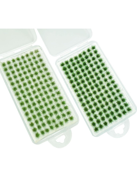 Kit de Hierba Estática Woohome 208 Piezas Verde