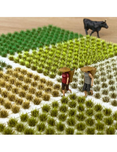 Kit de Hierba Estática Woohome 208 Piezas Verde