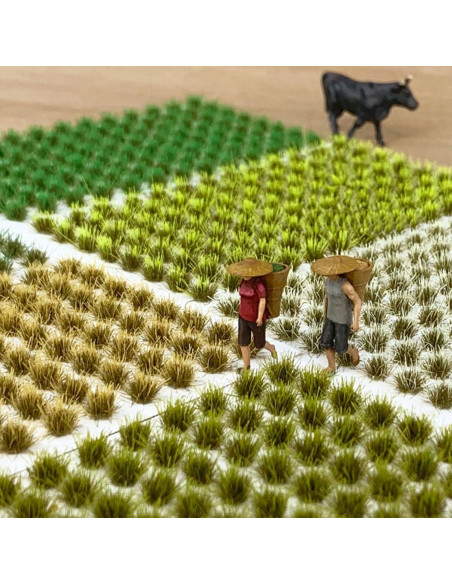 Kit de Hierba Estática Woohome 208 Piezas Verde