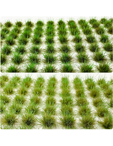 Kit de Hierba Estática Woohome 208 Piezas Verde