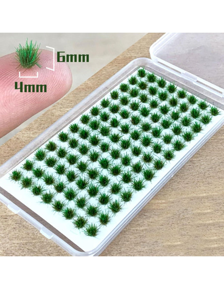 Kit de Hierba Estática Woohome 208 Piezas Verde
